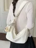 Bolsa Transversal de Ombro Único Casual e Estilosa Minimalista Shuai Mi Home com Textura da Moda, Novo Modelo 2026 Bolsa Dumpling de Nicho