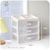 Caja de Almacenamiento Cosmético Estilo Coreano Cajón de Escritorio Tocador Gabinete Superior Caja de Almacenamiento para Muestras de Agua y Leche para el Cuidado de la Piel Estante Pequeño de Almacenamiento