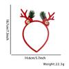 Faixa de Cabelo de Natal Nova Transfronteiriça Chifre Flocado Adereço de Cabeça Decoração de Festa de Feriado Mori Natal Cervo Orelha Faixa de Cabeça