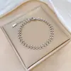 [Acero de titanio para todo el cuerpo] Pulsera de cadena con forma de hueso de perro de amor personalizada de Dongdaemun para mujer Red social Retro Amigas