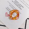 Accesorios de joyería DIY, venta al por mayor, nuevos pendientes acrílicos de apertura cuadrada irregular de colores mágicos de moda, accesorios colgantes