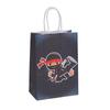 Bolsa de Regalo de Dibujos Animados Temática Ninja Negra y Roja Bolsa de Papel Kraft Bolsa Tote para Fiesta Venta Directa de Fábrica