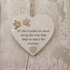 Nuevo Corazón de Madera de Amistad Transfronteriza Colgante Acrílico de Regalo
