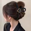 Novo Estilo de Presilha de Cabelo 2026 com Toque de Luxo, Piranha Floral Simples, Presilha de Garra Grande de Acrílico para Cabelos Grossos