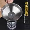Embudo Personalizado de Acero Inoxidable con Varios Tamaños y Aberturas, Vertedor de Vino, Malla Filtrante, Embudo para Aceite para Uso en la Cocina del Hogar