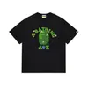 Camiseta BAPE Verão Camuflada Unissex Manga Curta Gola Redonda Estilo Japonês Tendência