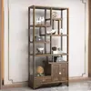 Estante de Exhibición de Madera Maciza, Gabinete Multifuncional Estilo Chino, Estante de Almacenamiento para Té, Adorno Divisor de Madera de Olmo, Gabinete de Almacenamiento y Exhibición para Sala de Té de Oficina