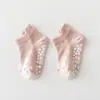 25 Calcetines para Bebé Tipo Primavera y Verano Calcetines de Piso para Bebé Antideslizantes para Niños Pequeños Dibujos Animados Cortos Tipo Barco Calcetines para el Hogar Transfronterizo