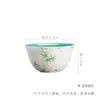 Mo Ji Jade Lama Porcelana Branca Pintada à Mão Cang Bambu Xícara de Chá Kung Fu Jogo de Chá Cerâmica Doméstica Xícara de Chá Esmalte Interno Verde Turquesa Xícara Única