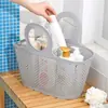 Cesta de Banho Macia Banheiro Azul Estrutura Cesta Banho Dobrável Portátil Cesta Banho Feminina Banho Lavagem Plástico Cesta Organizadora
