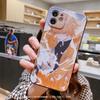 Capa de telefone de anime de desenho animado para Apple 13 fosco iphone12/11 cobertura total silicone 15Pro resistente a quedas capa de borda reta