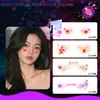 Festival de Música Carnaval Tatuagem Facial Imitação Adesivo à Prova d'Água e de Suor Divertido e Fofo Blush de Celebridade da Internet Maquiagem Vibrante para Performance