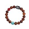 Pulsera de Hueso de Camello del Tíbet Pulsera de Hueso de Camello Viejo del Tíbet Envuelto en Hueso con Accesorios de Cuentas Dzi Joyería de Estilo Étnico Tibetano