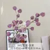 Novas flores artificiais estilo chinês, árvore de frutas lanterna, decorações para sala de estar e mesa de jantar, fundo de casamento, arranjos de corredor, buquês de flores artificiais