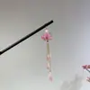 Horquilla Antigua de Imitación de Sándalo de Alta Calidad Broche Elegante para el Cabello Borla de Madera Accesorios para el Cabello Paso a Paso Hanfu Cheongsam