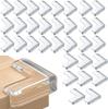 Cantoneira Anticolisão Transparente Macia Protetora de Canto de Mesa para Segurança de Bebês Protetor de Canto de Silicone para Mesa de Centro de Vidro para Bebês