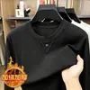 Sudadera base para hombre con forro polar y grosor adicional para otoño e invierno 2026, con bordado texturizado, corte holgado, tejido transpirable y cuello redondo con mangas largas