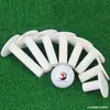 Blanco Tees de Golf Plástico para Golf Tees de Bola Tendón Tee de Bola Soporte para Bola Tee Suave 8 Tamaños Opcionales