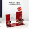 Calendário Perpétuo Rotativo Acrílico Deslizante Ajustável, alto valor estético, adequado para promoção corporativa, display de mesa, presente e decoração de escritório