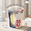Taza de café de acero inoxidable 304 transfronteriza con tapa, taza para bebidas frías, taza portátil práctica, termo para oficina y estudiantes