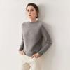 Suéter de Cachemira Raglán Grueso de Tres Hilos para Mujer 2025 Otoño e Invierno Nuevo Cuello Redondo Agradable al Tacto Cálido Suéter de Punto Camiseta Base