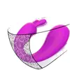 Vibrador vestible con forma de conejo controlado por app, control inalámbrico remoto, juguete sexual dual-vibración para adultos para mujeres