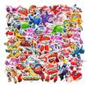 50 Pegatinas Súper Hombre Volador Super Wings Papelería Impermeable Pegatina para Laptop Maleta Venta al por Mayor