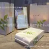 Bolsa de papel Kraft con ventana para hornear hoja verde 450g bolsa para pan de molde rebanado ventana recubierta bolsa de embalaje para pan a prueba de aceite