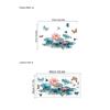 Adhesivos de Pared de Hoja de Loto Azul Transfronterizos Mariposa de Loto Sala de Estar Dormitorio Bañera Baño Adhesivos de Pared Decorativos Papel Autoadhesivo Dropshipping