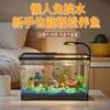 Acuario de Escritorio Paisajismo Pequeño 2025 Nuevo Juego Completo Ecológico Transparente Hogar Sala de Estar Acuario Filtro Inferior Suministros para Mascotas