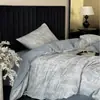 Juego de cama, 100% algodón, lujoso y de alta gama, con un diseño jacquard de algodón puro, que incluye una sábana plana, una funda de edredón y una sábana bajera, disponible en tamaño individual y matrimonial, un juego de tres piezas