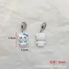 Miçangas Óleo Dopamina Gotejamento Liga Miçangas Pintadas à Mão Miçangas com Furo Grande Pulseira DIY Fofa KT Esqui Coringa Acessórios Prontos