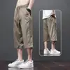 Pantalones 7/8 para Hombre 2026 Verano Corte Holgado Talla Grande Secado Rápido Shorts Casuales Delgados Transpirables Pantalones Deportivos 7/8 Modernos