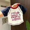 Camiseta de Manga Corta para Niña 2026 Nuevo Estilo para Niños Mayores, Top de Algodón Puro Lindo de Verano para Niña con Costuras Visibles, Camiseta Básica de Corte Holgado
