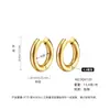 Aros de Oreja de Moda Transfronterizos al por Mayor en Stock para Mujer, Acero de Titanio, Lujo Ligero, Sensación de Alta Gama, Estilo Europeo y Americano, Estilo Ins, No se Desvanecen