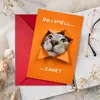 Compra directa transfronteriza de tarjetas de felicitación peculiares con temática de gatos y diseños creativos, perfectas para divertidos deseos de cumpleaños, mensajes escritos a mano y para añadir un toque festivo a cualquier ocasión.