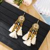 Pendientes de borlas redondos con gotas de aceite, pendientes vintage, venta transfronteriza, su Tixi Yiwu Daisy Jewelry