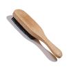 Peine Rectangular de Cerdas Cortas con Mango de Madera Rojo para Cabello Peluquería Masaje de Cuero Cabelludo Peine de Madera