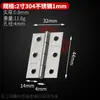 Bisagra pequeña de acero inoxidable para puerta de gabinete pequeña de apertura plana mini 1.5 pulgadas 2 pulgadas 3 pulgadas 4 pulgadas bisagra puerta y ventana de celosía pliegue