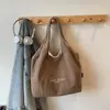 Bolsa Tote Versátil Casual Simples Estilo Japonês Nova para Estudantes Universitárias Bolsa de Ombro Estilo Preguiçoso Retrô