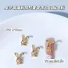 Acessórios para Nail Art Zircônia Rosa Laço Coração Lua Forma Irregular Multicategoria Cobre Incrustado Zircônia Decoração de Unha de Luxo Leve