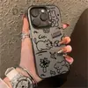 Ins línea iPhone15Pro carcasa de teléfono móvil 15 láser 14 Apple 13 resistente a caídas 11XsMax dura 78pl