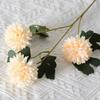 Bola de crisântemo flor artificial flor artificial flor de seda interior sala de estar mesa decorativa arranjo de flores de ramo único atacado ornamentos florais decorativos