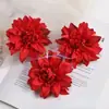 Cabezas de Flores de Dahlia de Seda Simulada, Realistas y Vívidas, Adecuadas para Decoraciones de Boda DIY, Hechas a Mano, Adecuadas para
