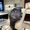 Nuevo Reloj Multifuncional de Cuarzo para Hombre Ojo Izquierdo y Derecho Esfera Grande Correa de Cuero Correa de Acero Inoxidable Calendario Venta al por Mayor