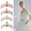 Coroa de Noiva Europeia e Americana Transfronteiriça Tiara Festa de Aniversário Faixa de Cabeça de Liga Pedras Strass Rainha Acessórios de Cabelo Coroa para Vestido de Casamento