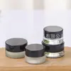 Botella de Vidrio Esmerilado de 5g para Crema Facial Transparente para Contorno de Ojos Tónico Muestra Portátil Cosméticos Botella Vacía Recargable