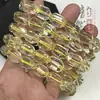 Pulsera de Citrino de Limón Natural Asimétrica Cubo de Azúcar Frijol Facetada Círculo Único Pulsera DIY Collar para Clavícula Cuentas Sueltas Accesorios Cuentas