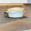 Prateleira de armazenamento para lavatório armário de banheiro prateleira de armazenamento sob o balcão sem furos montada na parede artefato para pia de banheiro sob a pia