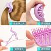 Guangzhou dangmei fábrica fornecimento direto spray frasco shampoo escova shampoo pente elástico clipe crocodilo clipe massagem pente terno roxo